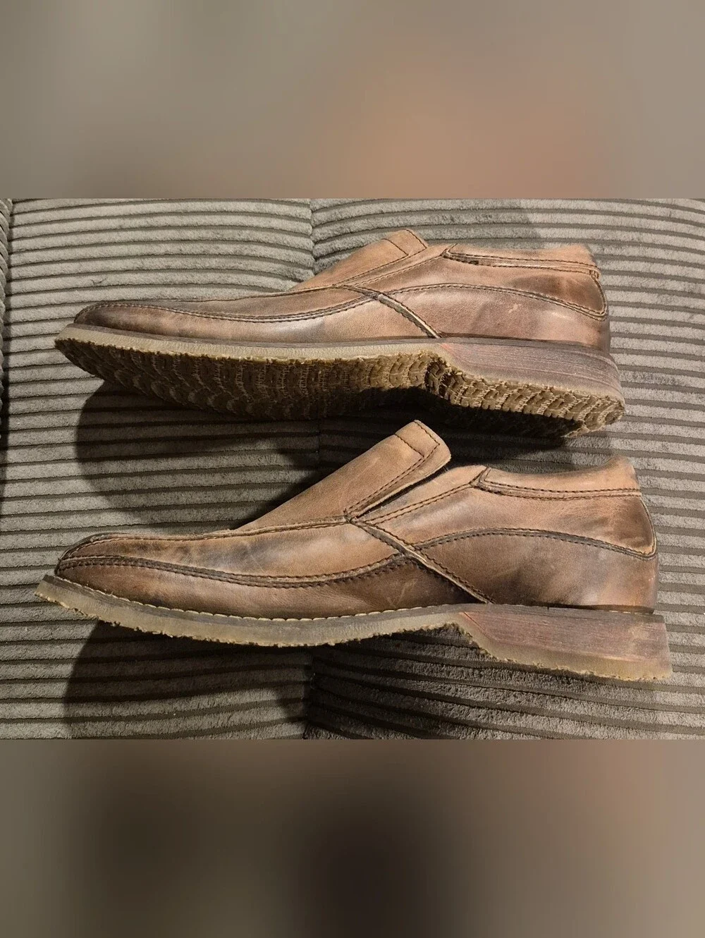Bed Stu Men's Brown Leather Loafers Size 10